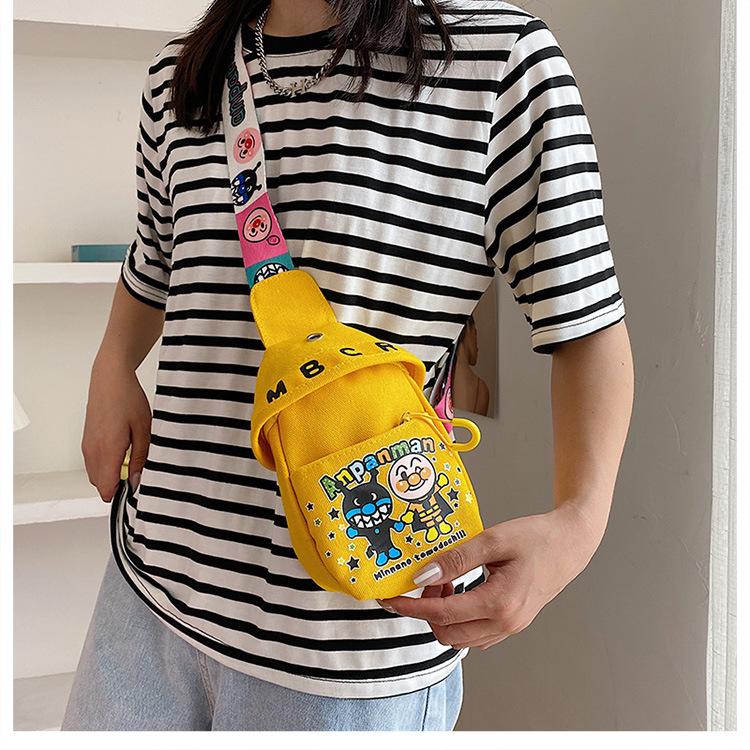 New Super Cute Bag Boys and Girls Breast Bag Messenger Bag Cartoon Shoulder Bag Mobile Phone Bag
