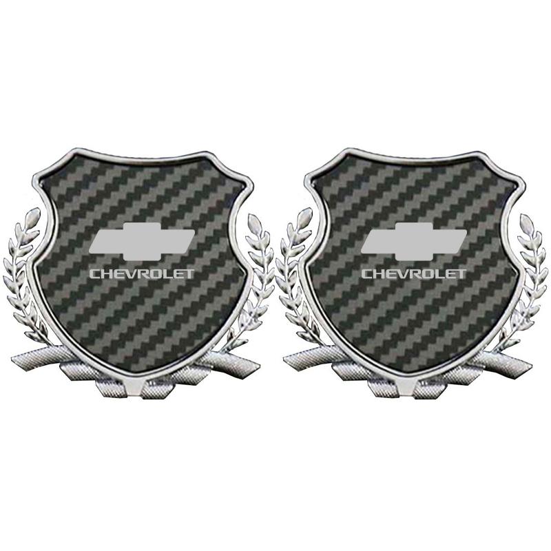 Zinc Alloy Car Fender Emblem Laser Logo Window Badge for Chevrolet CRUZE IMPALA AVEO CAPTIVA EQUINOx LACETTI MALIBU