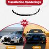 For BMW G80 M3 G82 G83 M4 2021 2022 2023 Car MP Style Front Bumper Lip Sport Spoiler ABS Splitter Diffuser Body Modification Kit