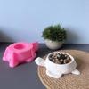 Silicone Flower Pot Mold Turtle Flower Pot Crafting Mold In Silicone Reusable Epoxy Resin Casting Tool Decoration Art For