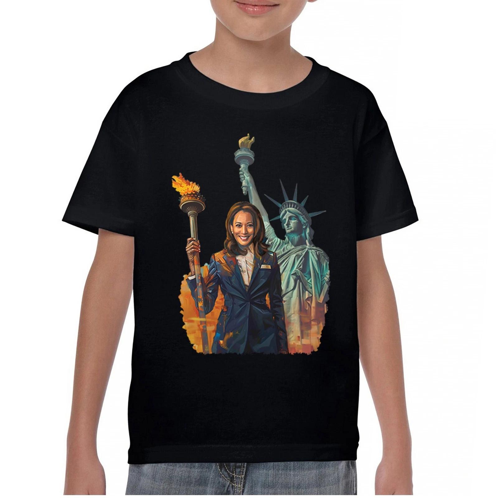 Kamala Harris Liberty Symbol 2024 Youth kids boys T-Shirt President 47 I m Speaking Kids 100