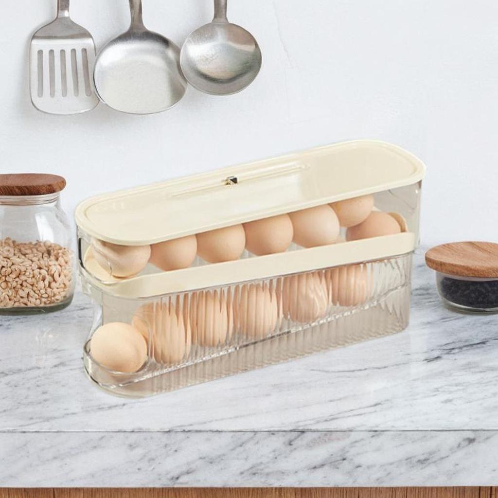 Eierspender Automatischer Rollorganizer Kühlschrank Aufbewahrungsbehälter für Küche