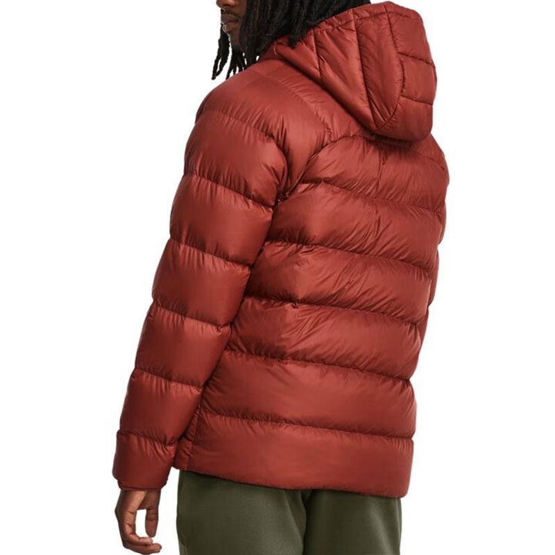 Under Armour Storm Solid Color Training Sports Short Down Jacket Men Outerwear Red 1372651-688