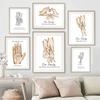Personalisierter Benutzerdefinierter Familienname Hand Poster Druck Bild Nordischer Minimalistischer Liebhaber Leinwandbild Moder Zimmer Wandkunst Heimdekoration