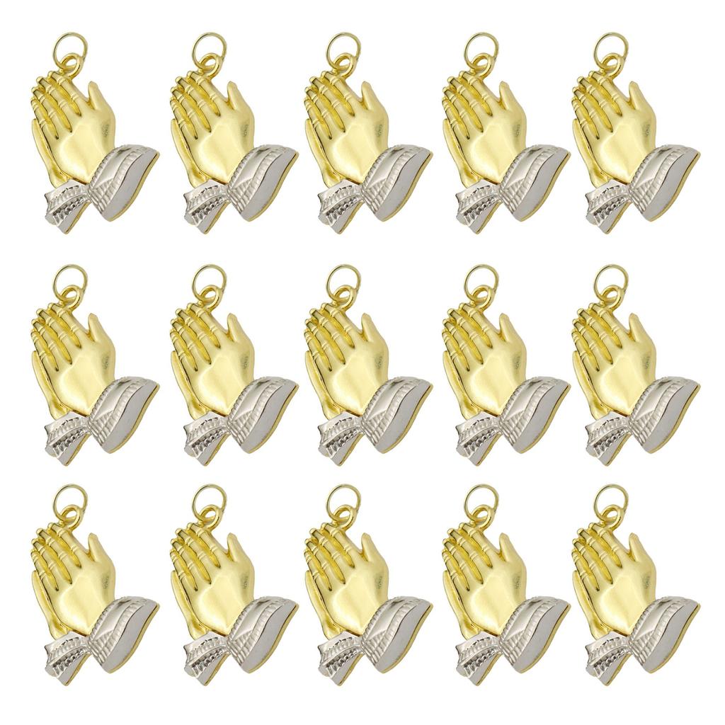Exquisites Praying Hand Pendant Alloy Prayer Hands Pendant for Key Bags Car Home Decors Adding Touch of Warmth