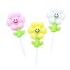 INS Cartoon Sun Flower Smiling Face Candle Cake Decoration Scene Atmosphere Layout Children's Party Small Flower Candle