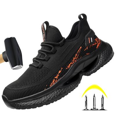 Sicherheitsstiefel für Herren, Arbeitsstiefel, Damenstiefel, atmungsaktiv, leicht, mit Stahlkappe, Sicherheitsschuhe mit Durchtrittschutz für Herren