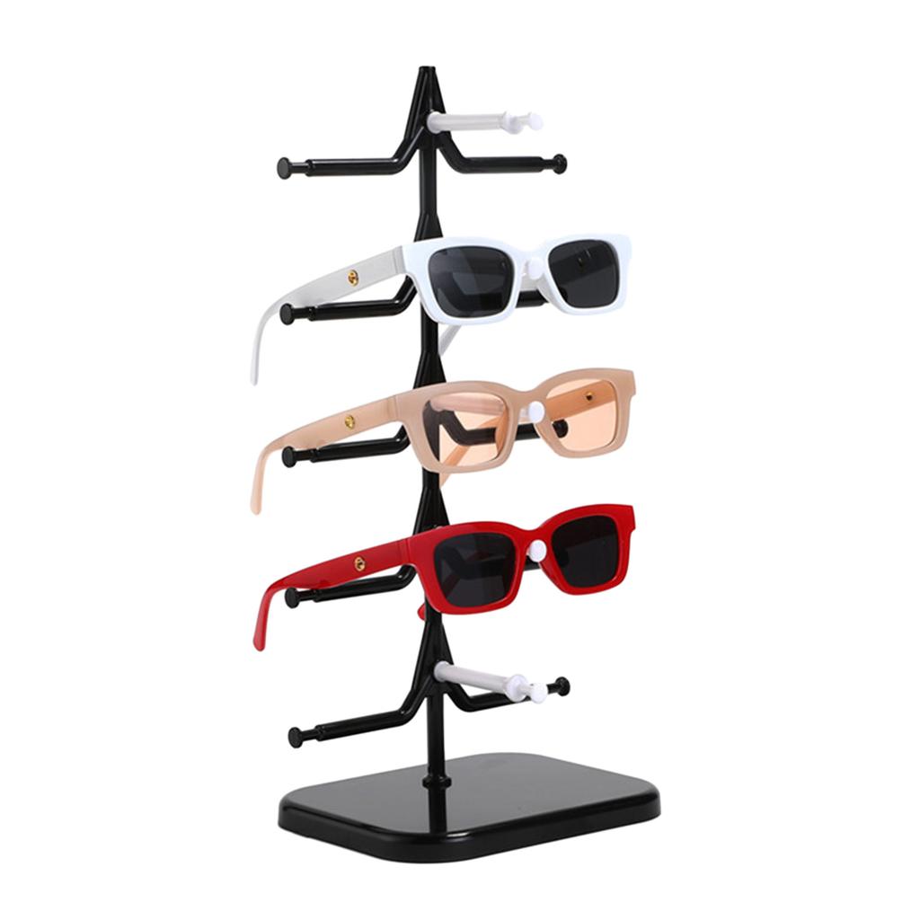 Durable Eyeglass Rack with Multiple Layers Secure Eyeglasses Holder Acrylic Presentation Stand Sunglasses Display Shelf