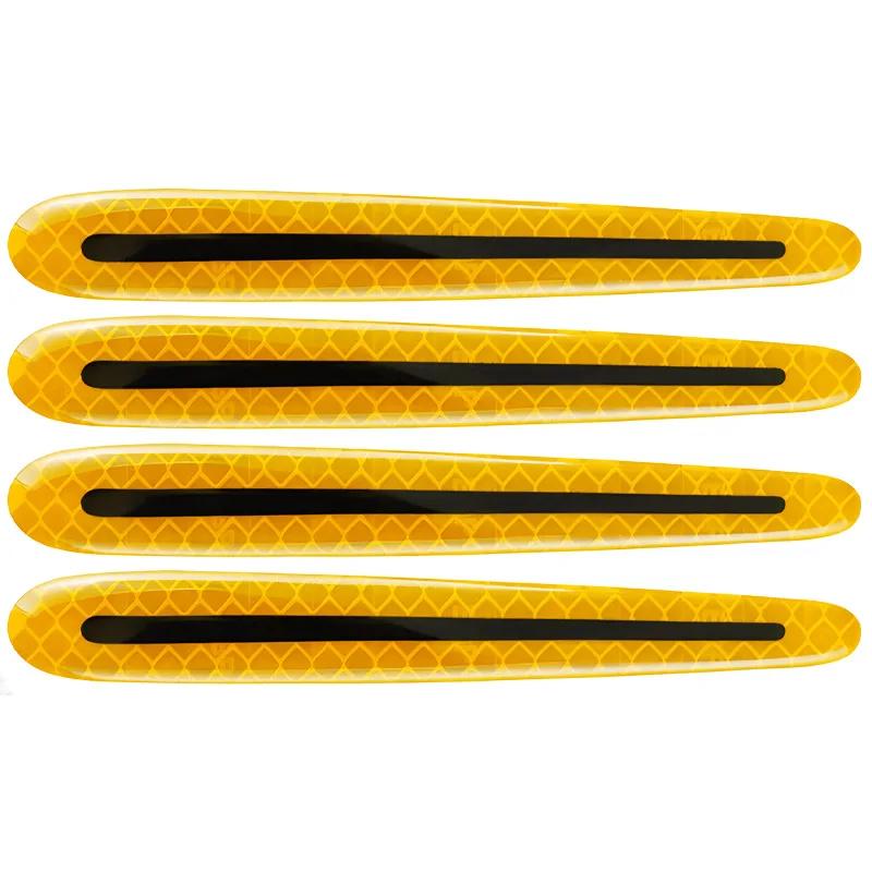 Светоотражающие наклейки на двери автомобиля, Защитные наклейки от царапин, Предупреждающие наклейки, Защитная пленка для ручки автомобиля, Внешний стайлинг, Автоаксессуары