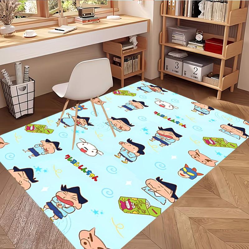 Cartoon comics Print Rug, Washable Floor Carpet, For Entryway Dorm Laundry Room Office Study, Home Decor Birthday Christmas Gift