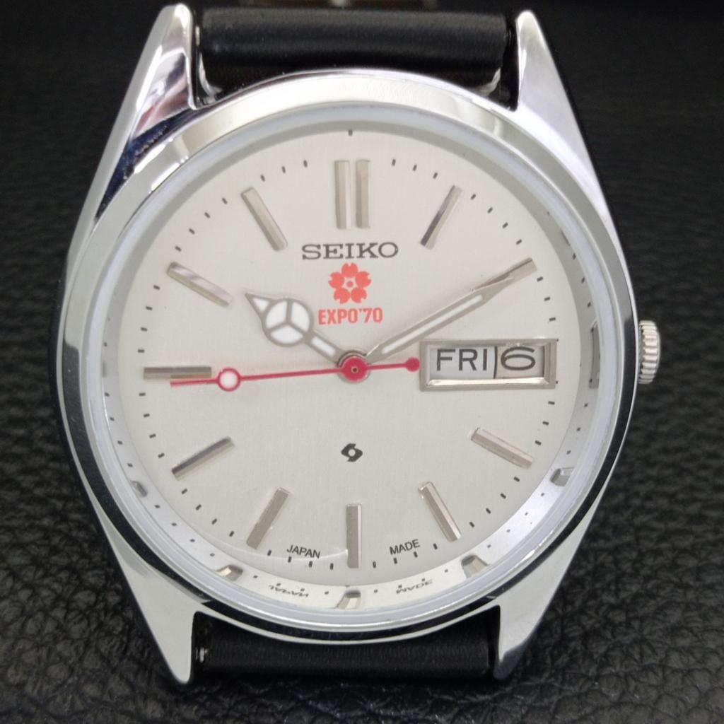 OROLOGIO DA UOMO SEIKO EXPO 70 6309A GIAPPONE AUTOMATICO VINTAGE RISTRUTTURATO a441913-1