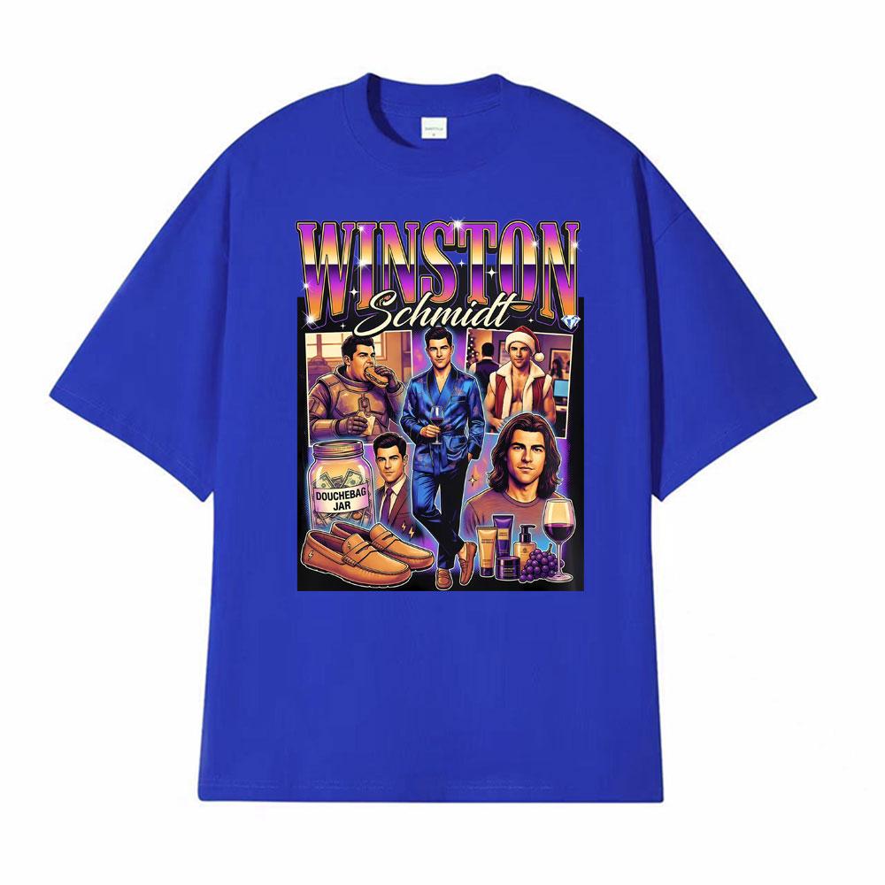 Winston Schmidt Max Greenfield 2026 Graphic Tshirt Men Women Gothic Hip Hop Fashion Tshirts High Quality Oversized TShirt Tops
