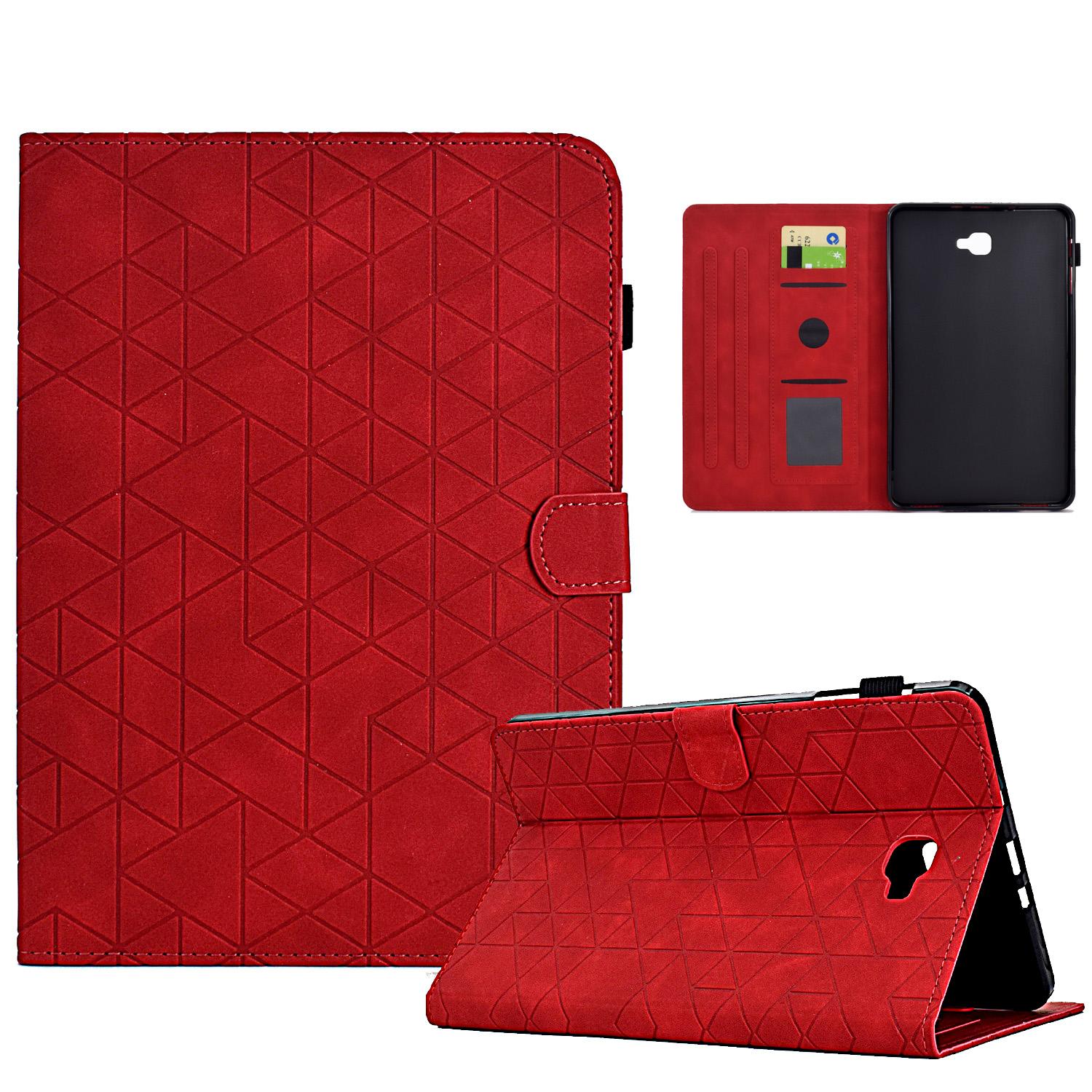 

Чохол-книжка з шкіри для Samsung Galaxy T580 T585 T870 T875 T500 T505 T507 S6 Lite 10.4 P610 P615 A7 Lite A8 2021 X200 Tab A7 2020 червоний