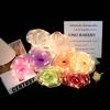Led Flower Wrapping Paper With Lights Pearl Lace Mesh Wave Yarn Florist Bouquet Packaging Decoration Wedding Birthday Gifts