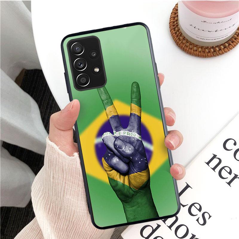 

Чехол для телефона с флагом Бразилии Brasilien Flagge для Samsung Galaxy A13 A22 A12 A32 A71 A11 A21S A33 A52 A72 A51 A50 A70 A31 M31 M31