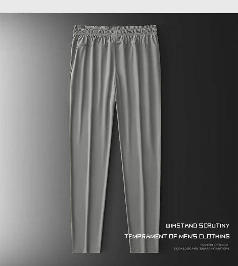 Herren 2024 Sommer Schnelltrocknende Eisseide Ultradünne Lässige Sporthose