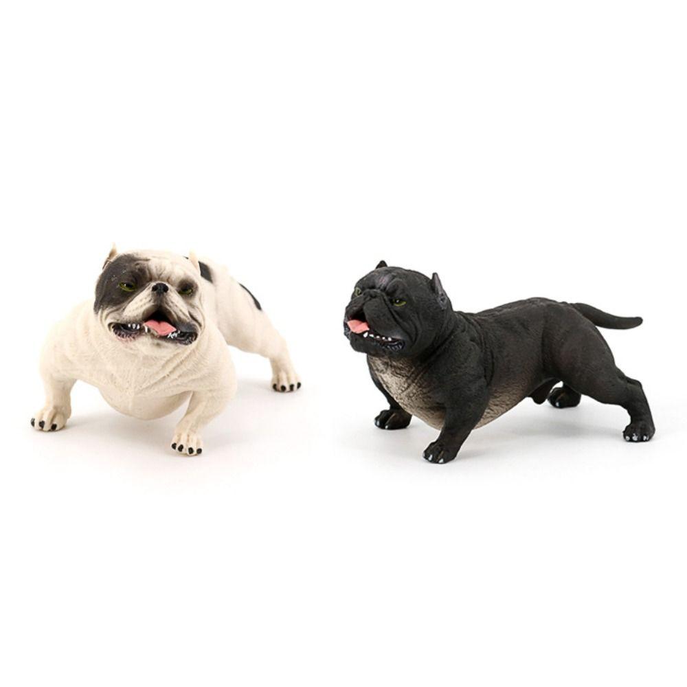 Animal Model Simulation Bulldog Educational Pitbull Figurine Children Toys Bulldog Model  Kids Toy