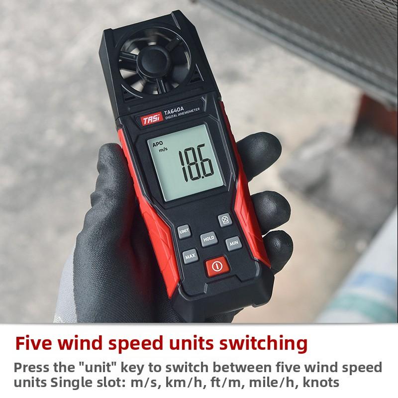 TA640A Handheld Anemometer Digital Wind Speed Meter Portable High Precision Anemometer Professional Measuring Instruments