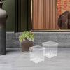 4Pcs Orchid Flower Pots Transparent Acrylic Planters Clear Orchid Pots Drainage Ventilation for Healthy Root Growth