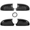 Bat Side Mirror Cover for Golf 5 VW 2003-2009 GTI R32 Car Accessories Shiny Piano Black Tuning Auto Sport Bat Design TSI TDI FSI