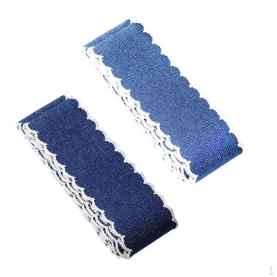 2 Stück 4 Yards gemischte Farben mit Schnürsenkeln zum Nähen von Dekorationen, 40 mm