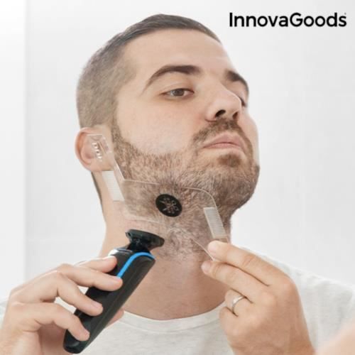 Forme de rasage - Innovagoods - Hipster Barber - Symétrique - Supports intégrés - Pour homme
