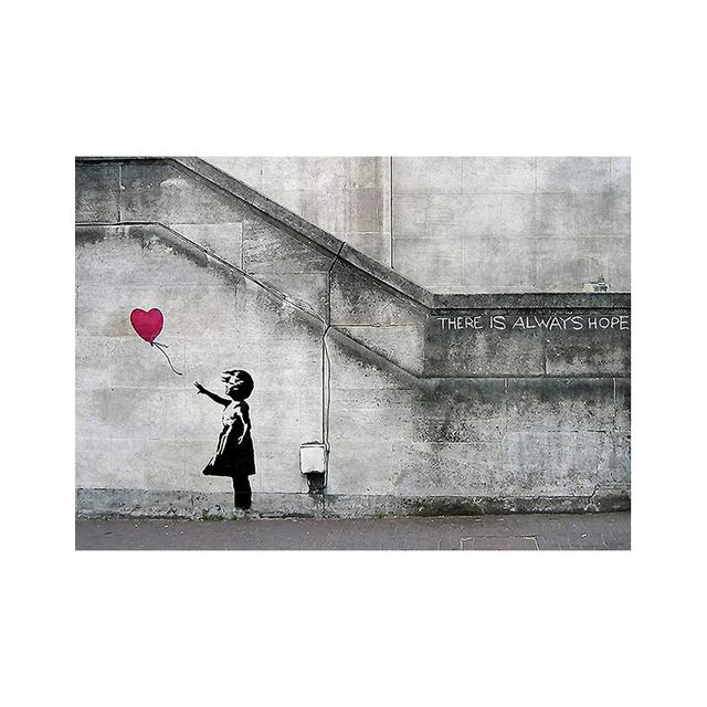 Banksy-pinturas en lienzo de globo con chica, arte callejero de Graffiti, nunca te rindas, arte de pared, carteles abstractos, imágenes, decoración del hogar