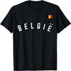 Belgium Football Flag Pride Vintage _ Retro Belgian Soccer T-Shirt