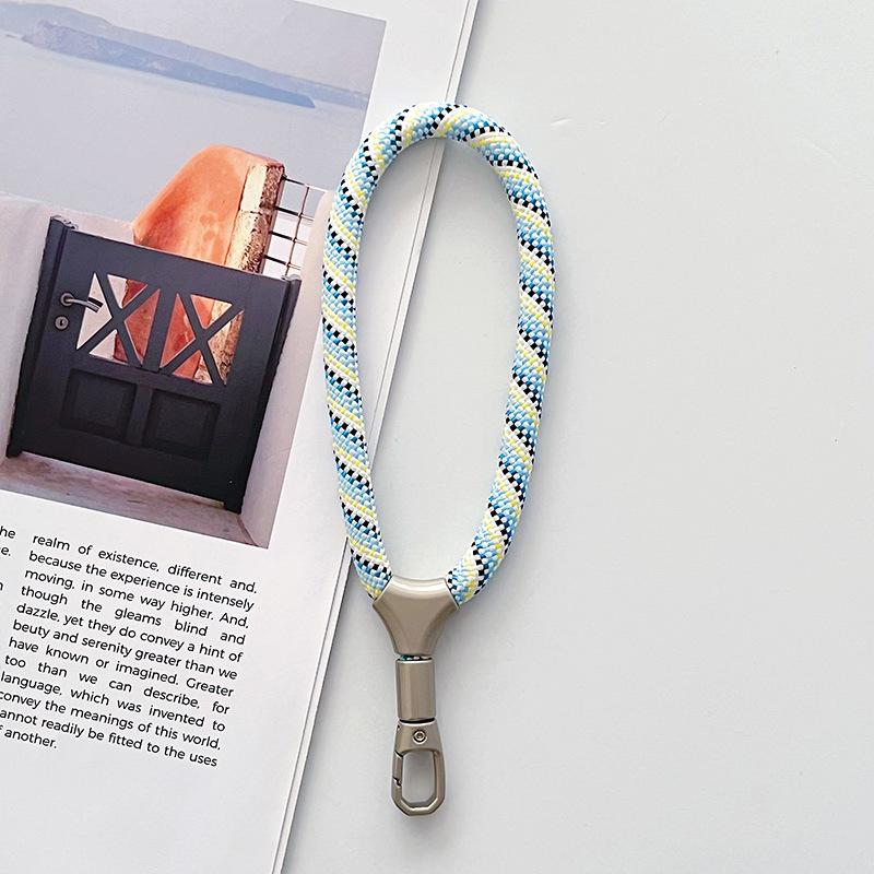 Phone Charm Heavy Metal Keyring Lanyard Anti-Lost Keychain Lanyard Solid Finger Strap Premium Key Cord Mobile Phone Rope