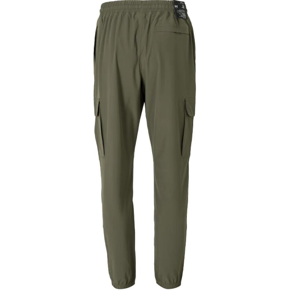 Under Armour Logo Print Lace-Up High-Waisted Straight-Leg Casual Pants Men pants Army-Green 1386558-390