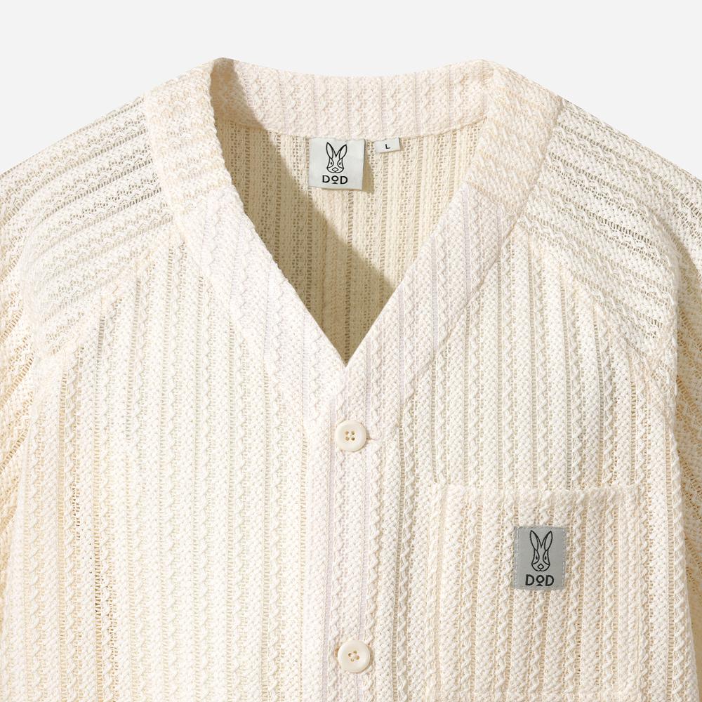 Dod Kantar Short Sleeve Cardigan (Ivory)