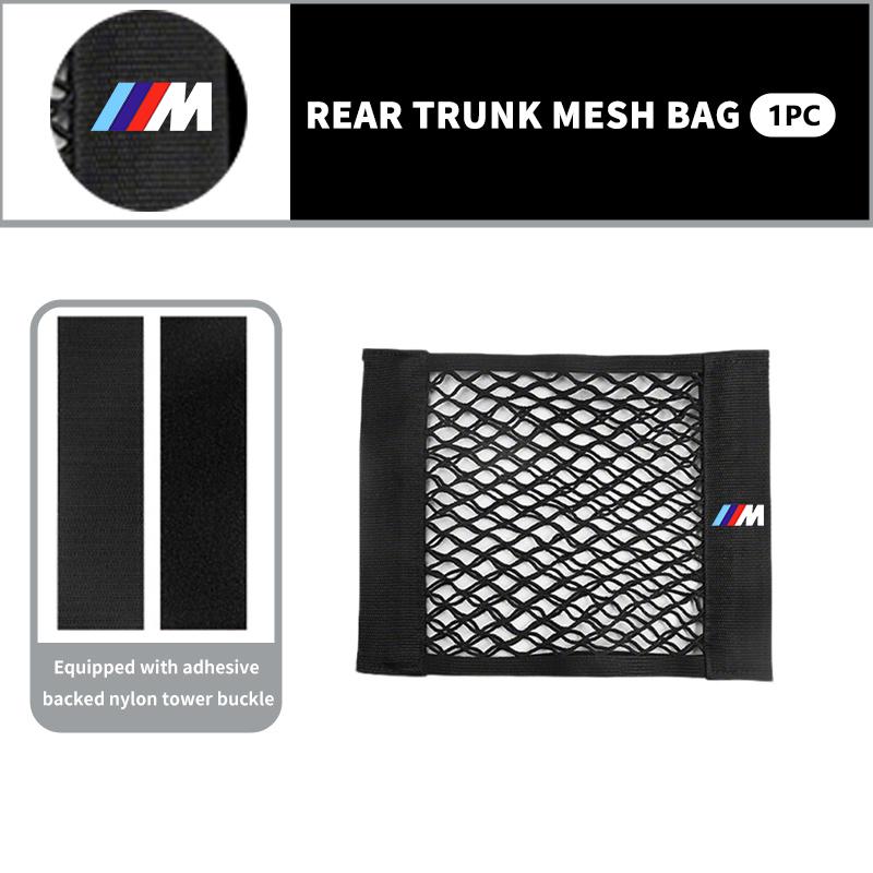 Car Rear Trunk Elastic Mesh Fixed Straps Extinguisher Storage For BMW M Performance Alpina M3 M5 M6 X1 X3 X4 X5 G20