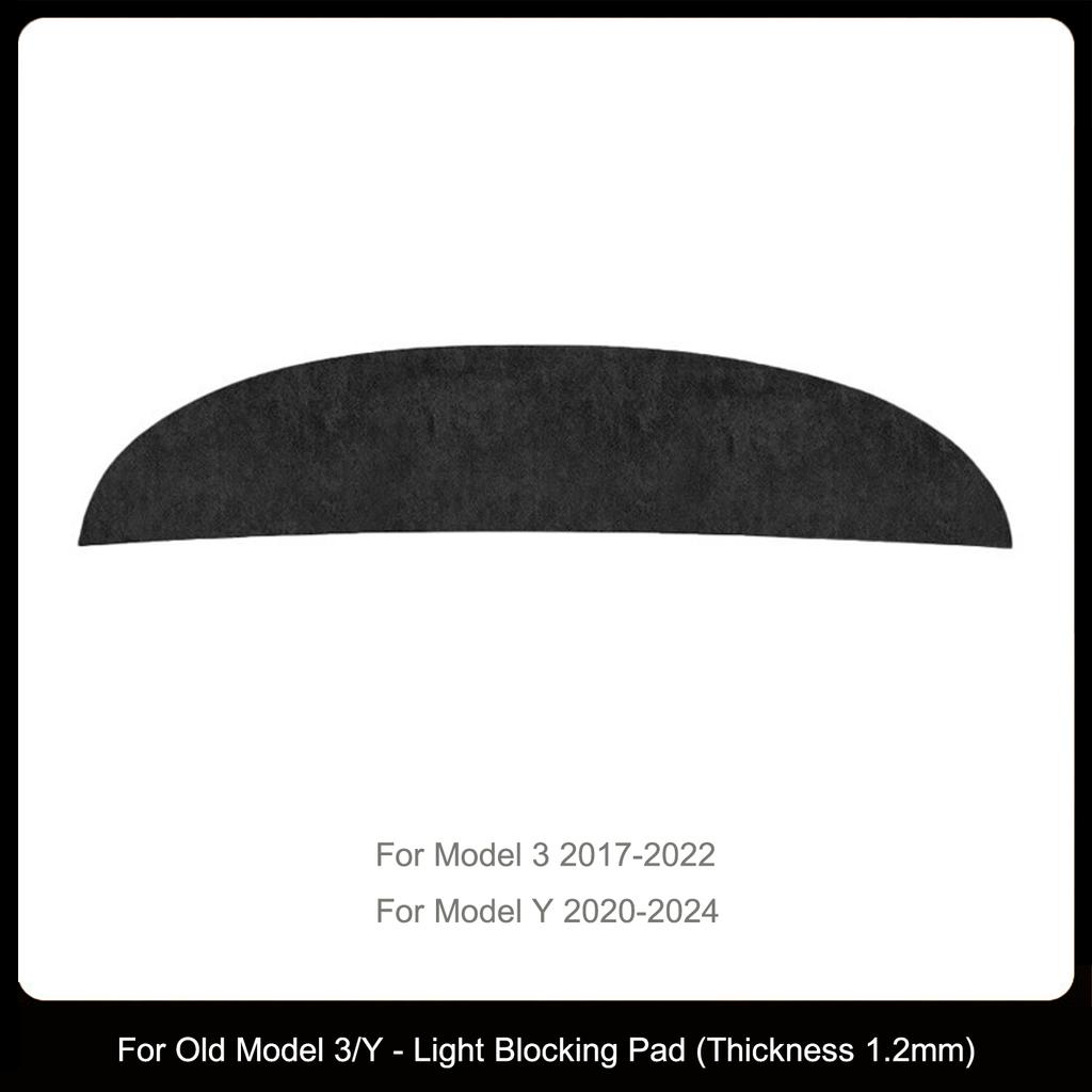 Für Tesla Model Y Juniper Armaturenbrett-Sonnenschutzmatte für Model Y/3 2017-2025 Zentrales Armaturenbrett Antireflektierende Matte Wildleder-Matte