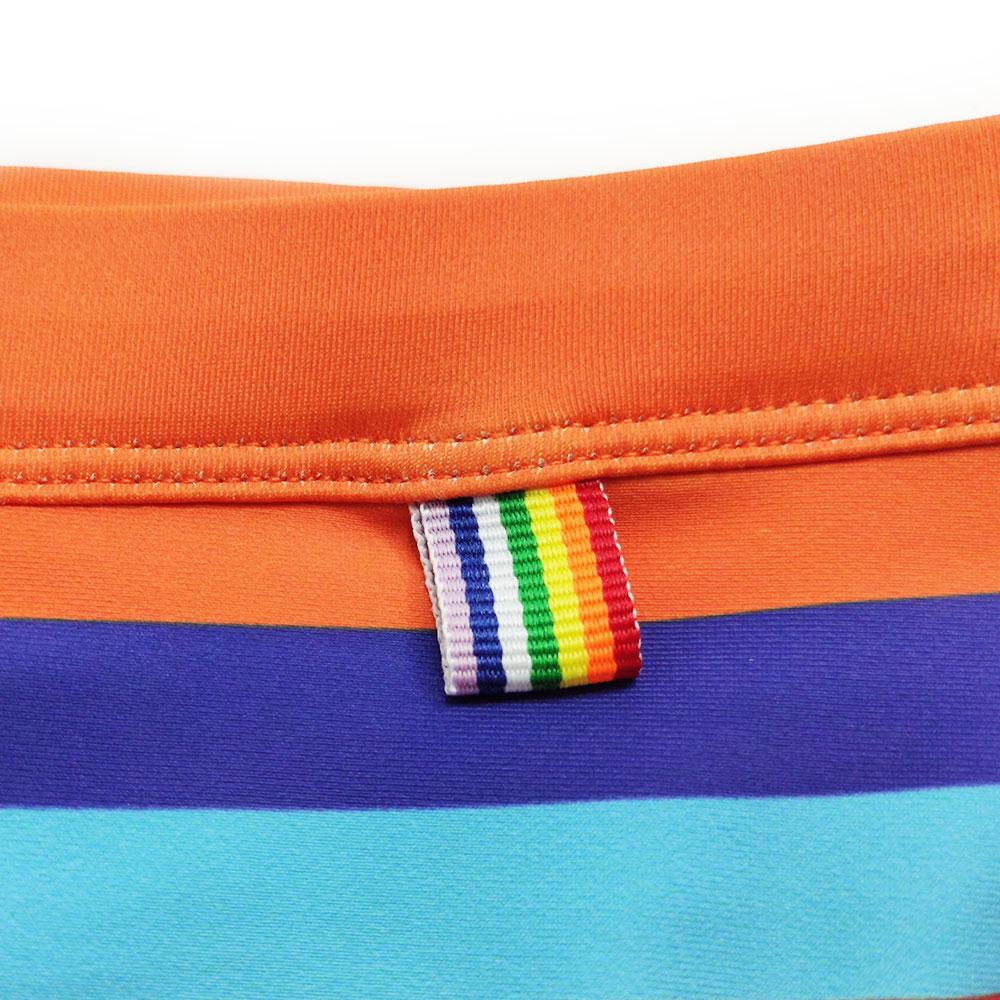 Men's Fashion Pride Day Swimming Briefs Low Waist Plus Size Summer Beach Wear
