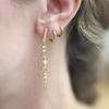 925 Silver Needle Luxury Long Chain Tassel Crystal Stud Earrings For Women Exquisite Pendant Gold Earrings Fine Jewelry