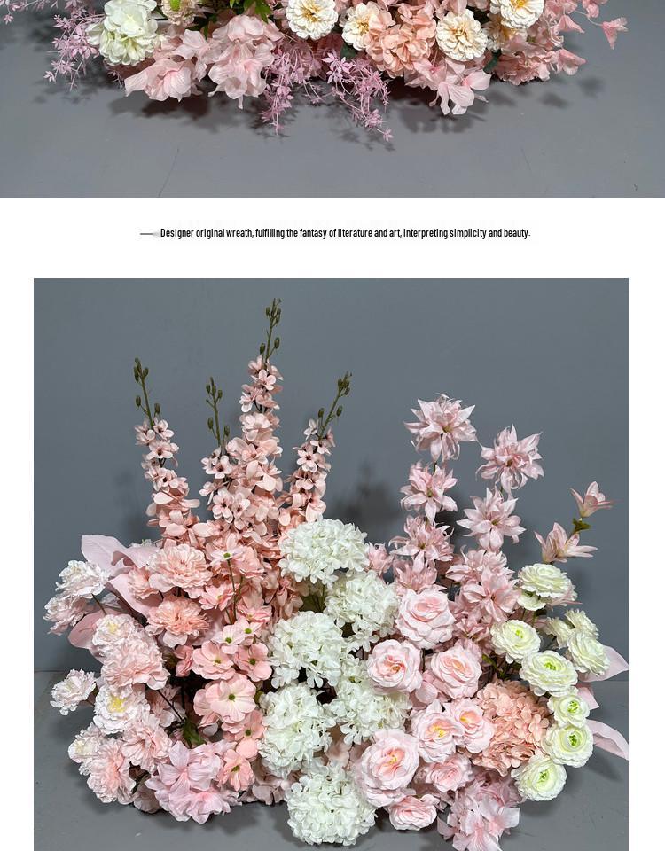 Decorazioni Matrimoniali Fila Floreale Rosa: Fiori Artificiali per Sale Matrimoniali, Fidanzamenti e Banchetti