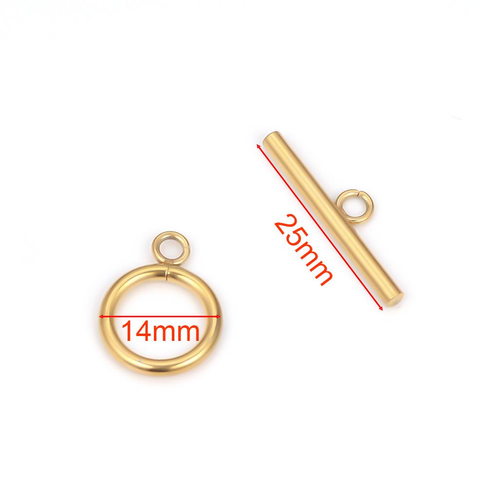 5 Sets Stainless Steel OT Clasp Toggle Clasps for DIY Jewelry Making Necklaces Connectors Bracelets Hooks Crafts Accessories