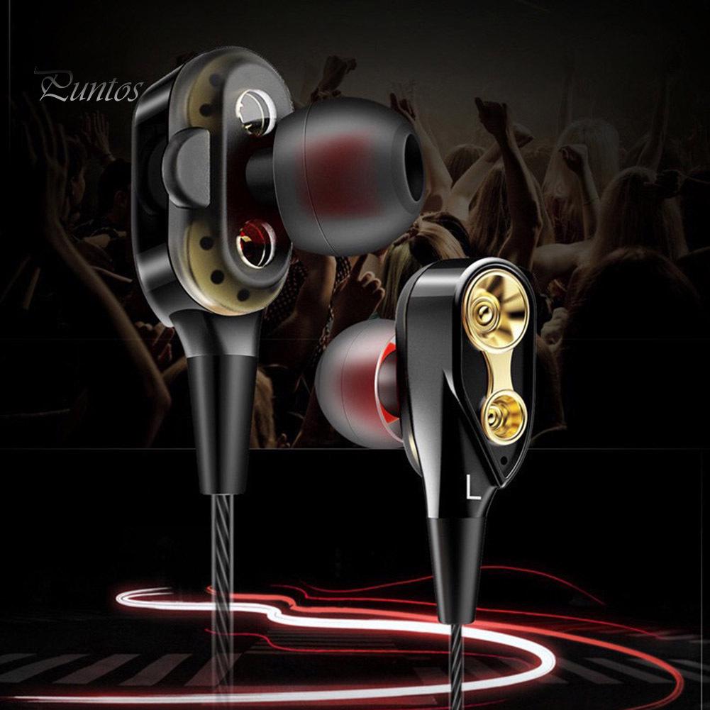 Moving Coil Iron 3.5mm Universal In-Ear Wired Earphone HiFi Stereo Music Headset