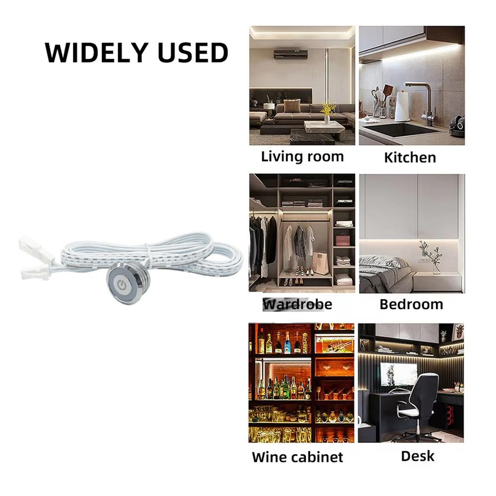 

3.7V-24V Adjustable Touch Sensor LED Dimmer Switch for Cabinet Lights Type A