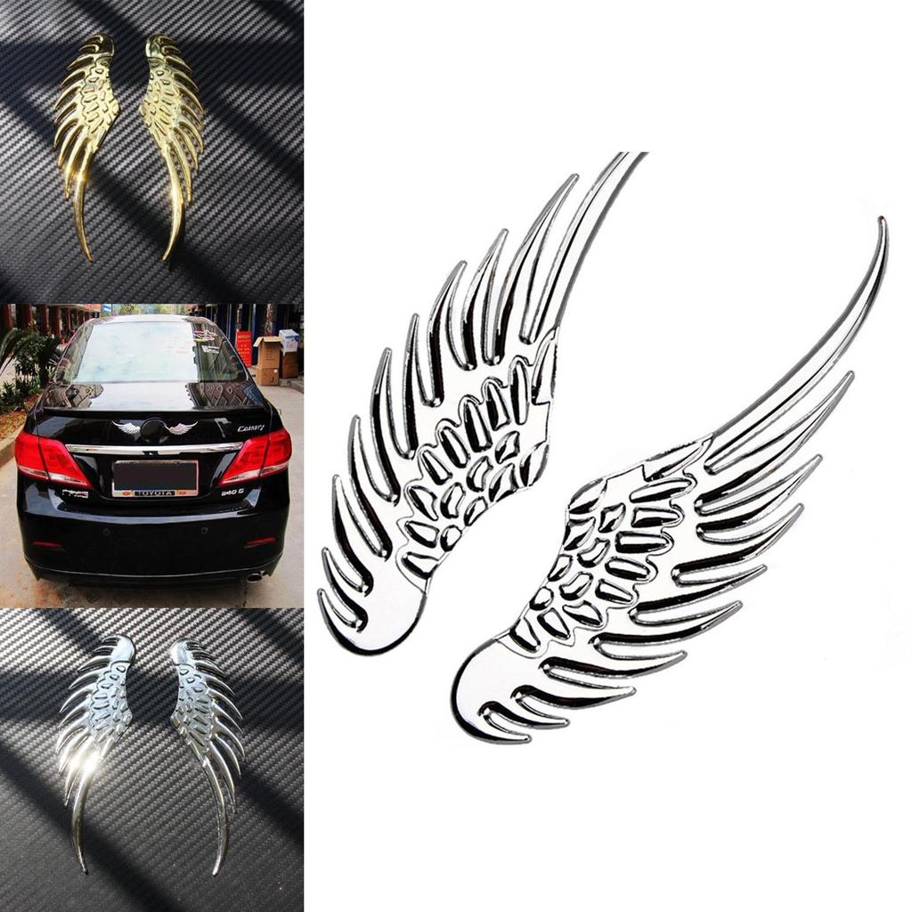 Premium Quality 3d Stainless Steel Angel Eagle Wing Decal Stickers For Cars And Trucks