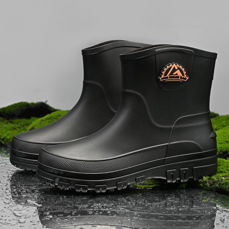 Męskie buty robocze dla szefa kuchni wodoodporne olejoodporne buty do pracy w kuchni antypoślizgowe kalosze do kostki mężczyzna hotelowa restauracja obuwie ochronne