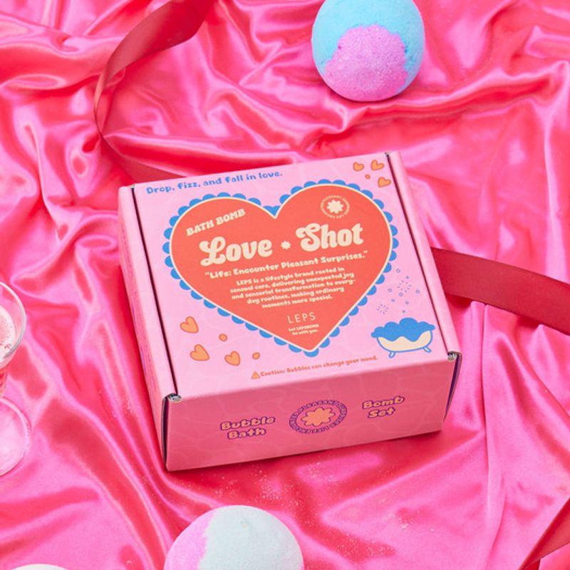 LEPS Bubble Bath Gift Set Love Shot Kit Bath Bombs 140g 4-piece set
