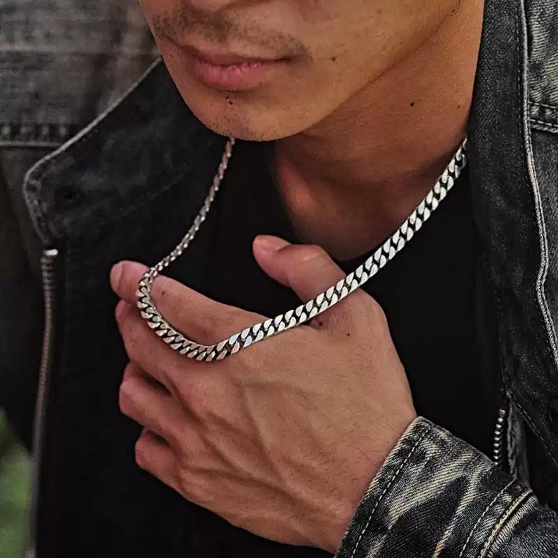Mens Chunky Cuban Link Chain Necklace 10mm 50cm 60cm Unisex Streetwear Hip Hop Punk Minimalist Long Pendant