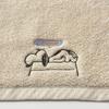 Nishikawa Snoopy Face Hollow Yarn for Lightweight with Embroidered Made In XT24166610 Towel, 34x80cm, Washable, 100% Cotton, No-Twist Absorbency,