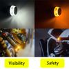 2PCS 12V Motorcycle LED Handlebar End Turn Signal Light White Yellow Flasher Handle Grip Bar Blinker Side Marker Lamp Lighting