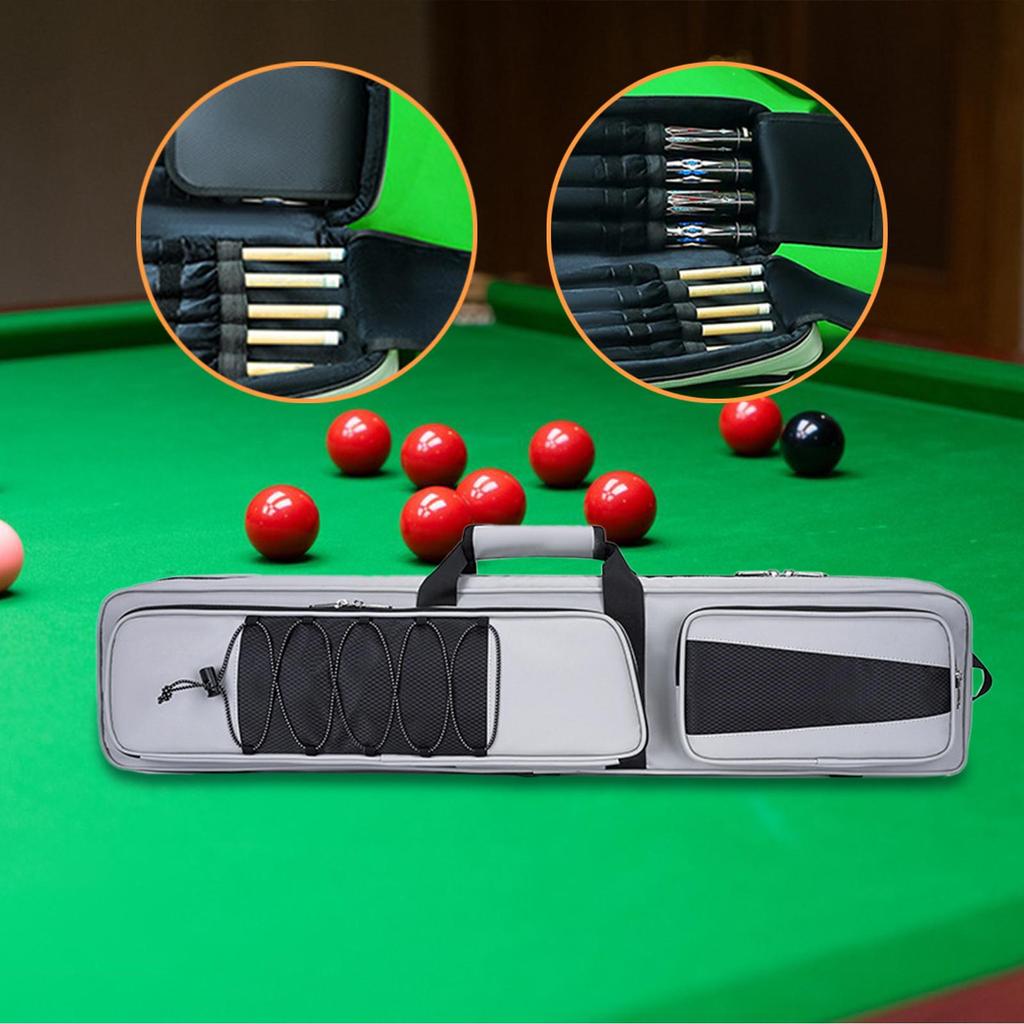 Billard-Queue-Koffer 4x5, tragbare Tragetasche für Billardqueues