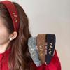 Plush Wide-edge Hairband for Women, High-quality, with A High Crown Design, Suitable for Hair Clips.