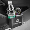 Car Vehicle Case Storage Box Black ABS Square Pressing Trash Can For Volkswagen B5 B6 B7 T4 T5 Golf 4 5 6 7 Polo Passat Tiguan Jetta Gol