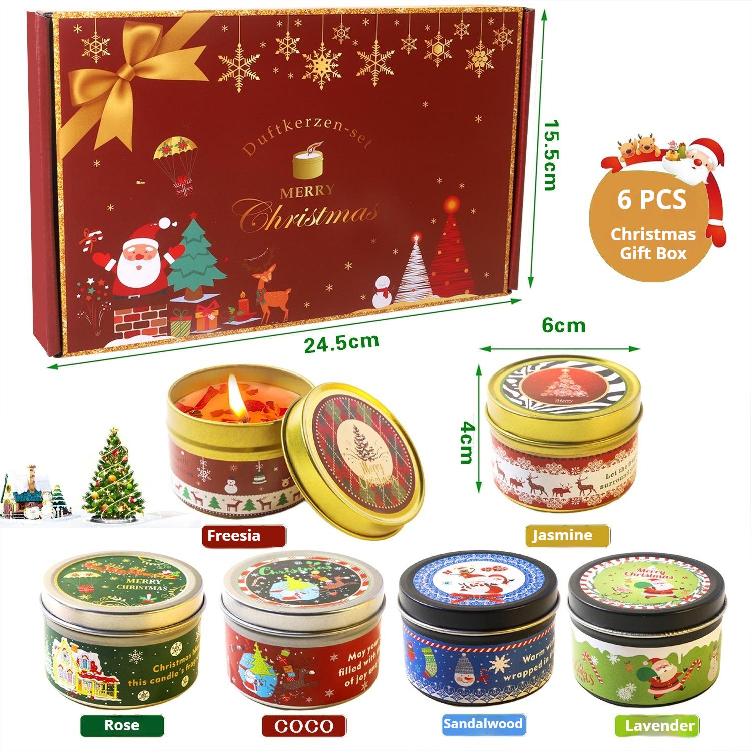 Y Christmas Scented Candle Jar COCO Rose Aromatherapy Candles Holiday Party Gift Soybean Wax Scented Candles Home Decoration