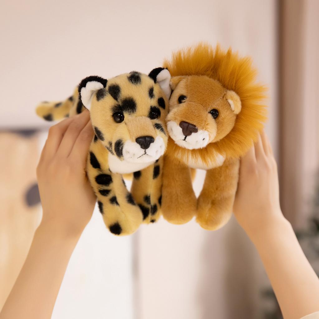 Simulation Standing Posture Forest Animal Doll Leopard Lion Plush Toy Zoo Tiger Doll